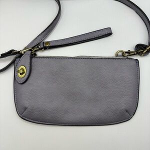 Joy Susan Small Lilac Wristlet Crossbody Pebbled Purse